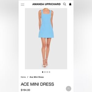 Amanda Uprichard Sky Blue Dress